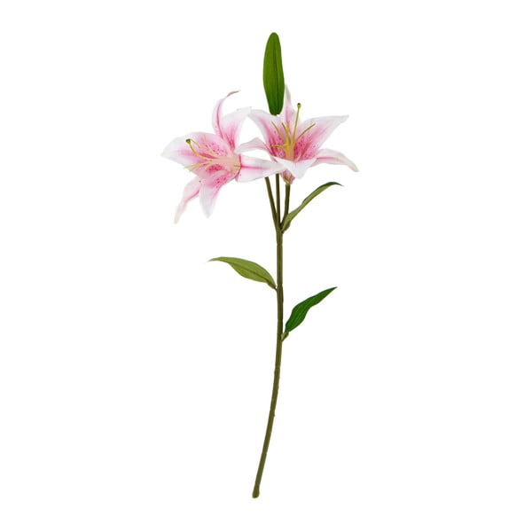 Růžová umělá květina Moycor Lily, délka 50 cm