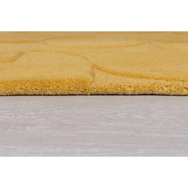 Жълт вълнен килим , 200 x 290 cm Gigi - Flair Rugs-image-4