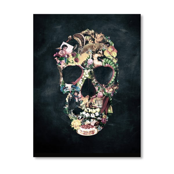 Autorský plakát Vintage Skull