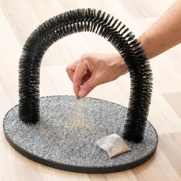 Поставка за драскане и четка за котки - InnovaGoods-image-1