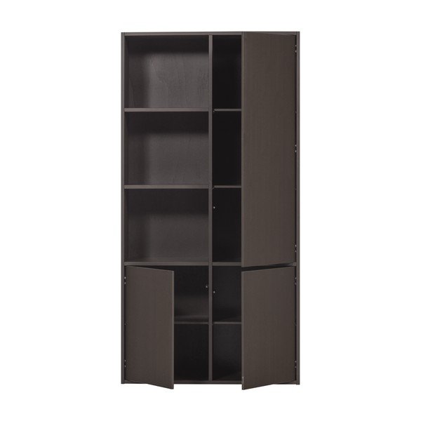 Тъмнокафяв модулен шкаф от масивен бор 108x215 cm Meggy – WOOOD-image-4