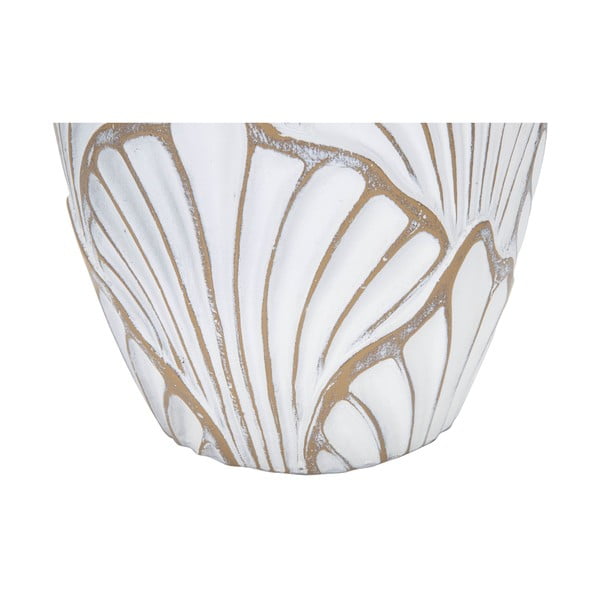 Бяла висока ваза от полирезин 55 cm Panama - Mauro Ferretti-image-3