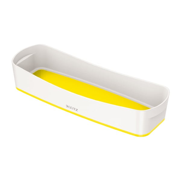 Бяло-жълт пластмасов органайзер за канцеларски материали MyBox - Leitz
