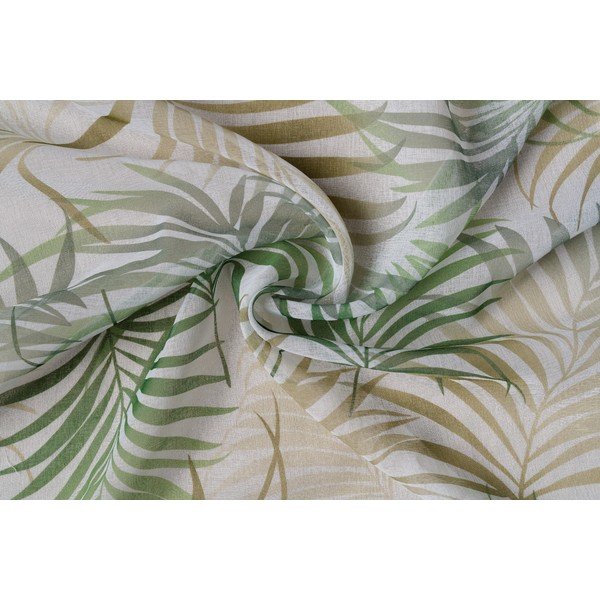 Зелено-бежова завеса 300x260 cm Palmas - Mendola Fabrics-image-3