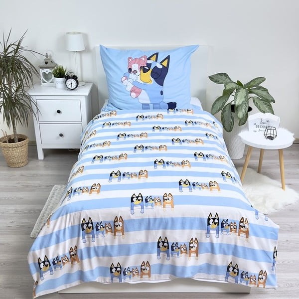 Единично  памучно детско спално бельо 140x200 cm Bluey – Jerry Fabrics-image-2