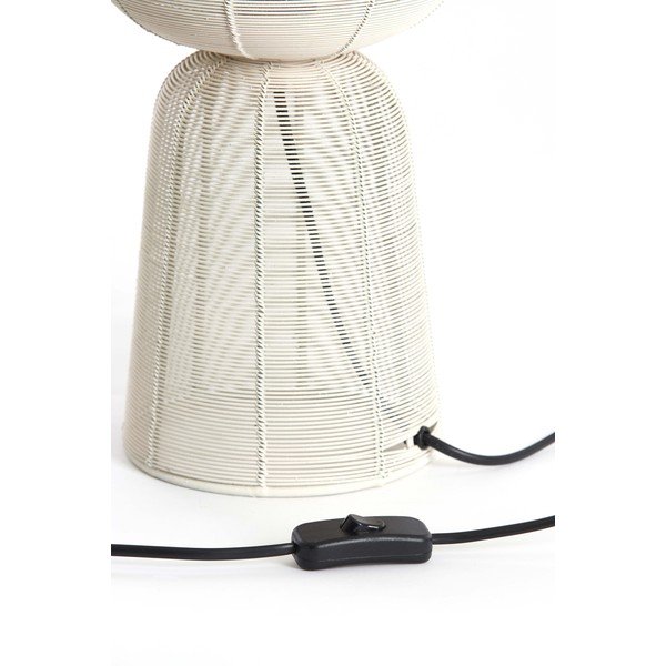 Кремава настолна лампа (височина 42 cm) Aboso – Light & Living-image-4