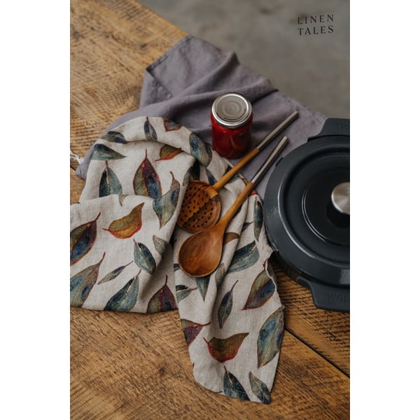 Ленена кърпа за съдове 65x65 cm Golden Fall – Linen Tales-image-1