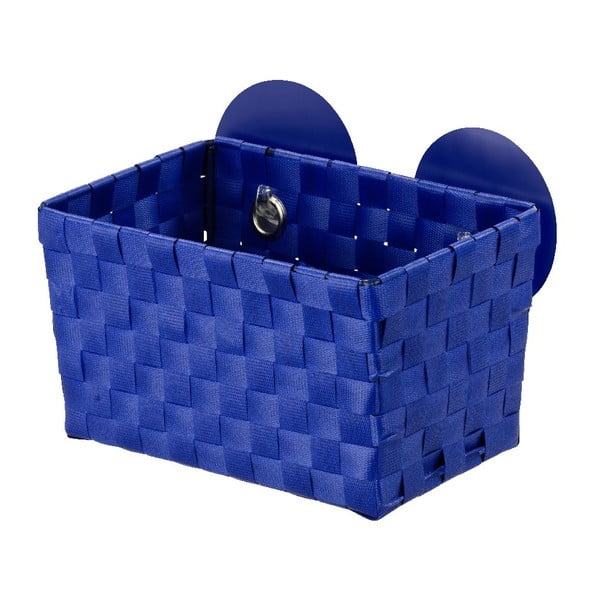 Modrý košík s přísavkami Wenko Fermo