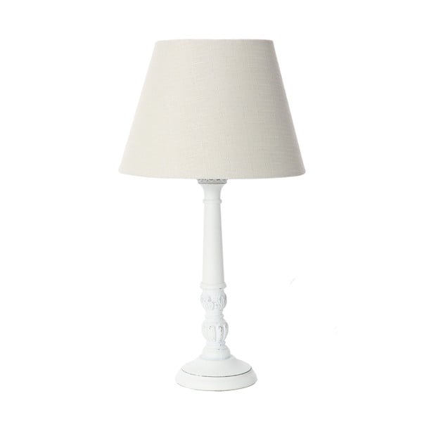 Bílá stolní lampa Bolzonella