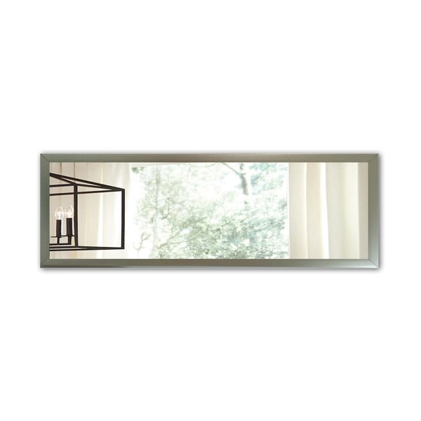 Стенно огледало с рамка в сребристо, 105 x 40 cm - Oyo Concept