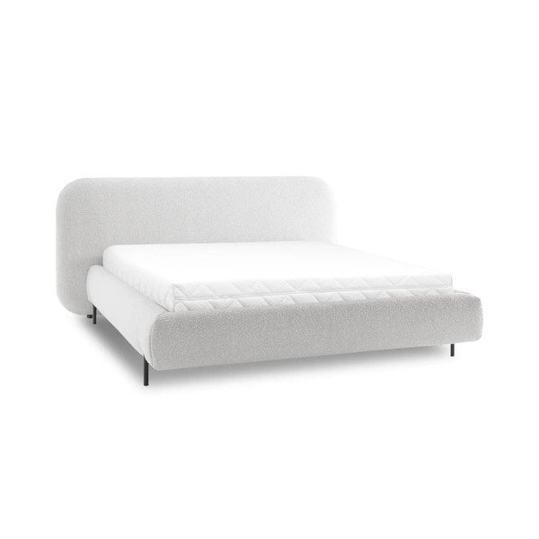 Бежово двойно тапицирано легло с място за съхранение и включена подматрачна рамка 140x200 cm Pointt – ELTAP