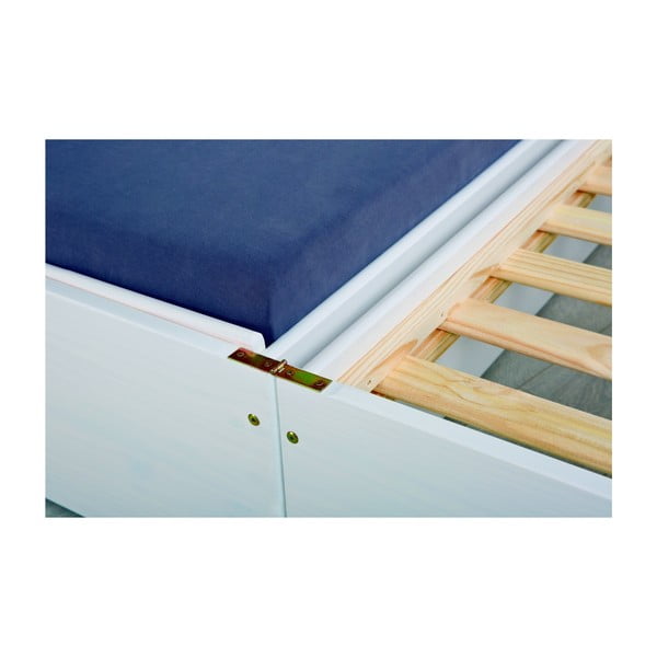 Бяло единично диванно легло Triple - Evergreen House-image-1