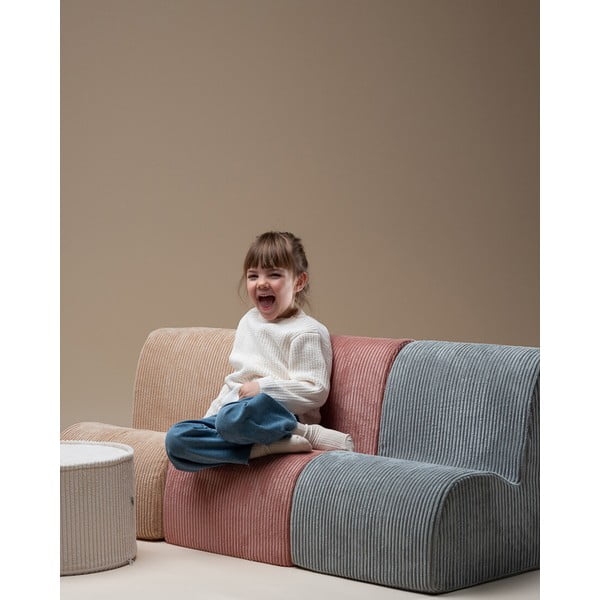 Розов детски стол от рипсено кадифе Cloud – Wigiwama-image-3