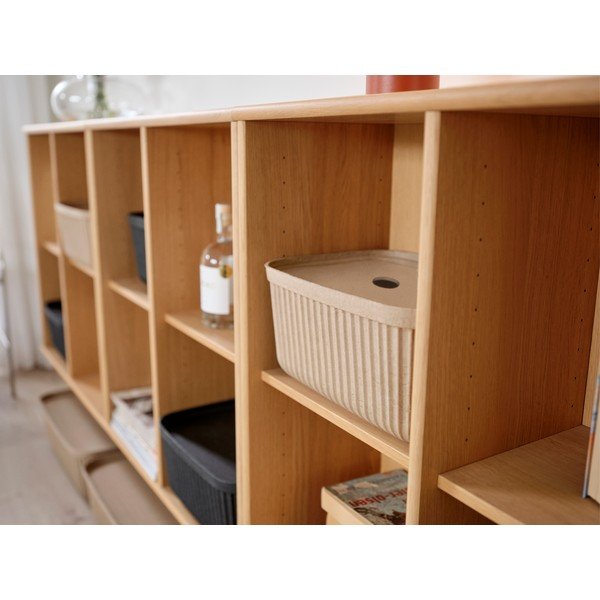 Черни кутии за съхранение в комплект 2 бр. с капаци 32x23x20,5 cm Pulp – Zone-image-1