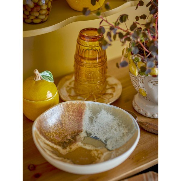 Кремави глинени купички в комплект от 4 бр. 625 ml Lacey – Bloomingville-image-1