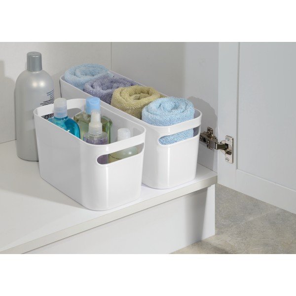 Бяла кошница за съхранение Бяла, 40,64 x 15,24 x 12,7 cm Una - iDesign-image-1