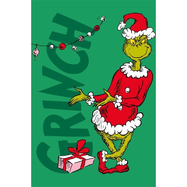 Зелено бебешко одеяло от микрофланела 100x150 cm Grinch – Jerry Fabrics