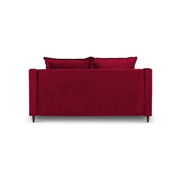 Диван от червено кадифе Freesia, 150 cm - Mazzini Sofas-image-3