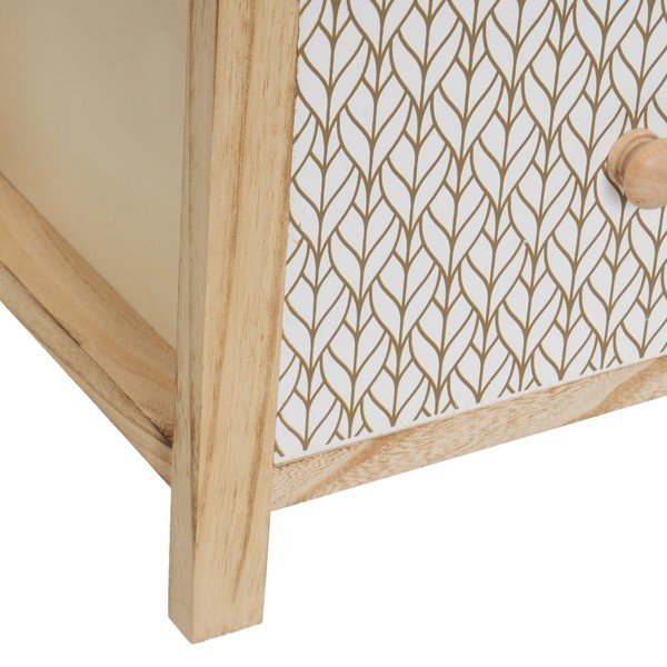 Висок скрин с чекмеджета в естествен цвят 34x78 cm – Casa Selección-image-4