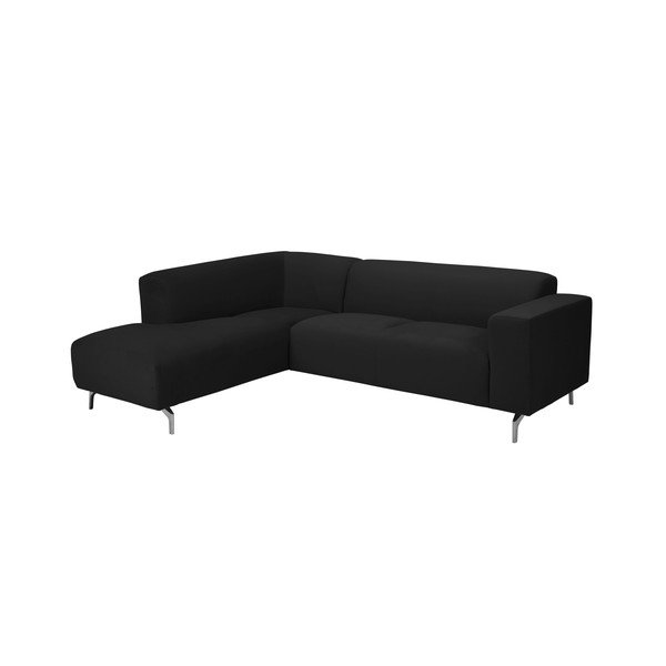Černá rohová pohovka Windsor & Co Sofas Orion, levý roh-image-1