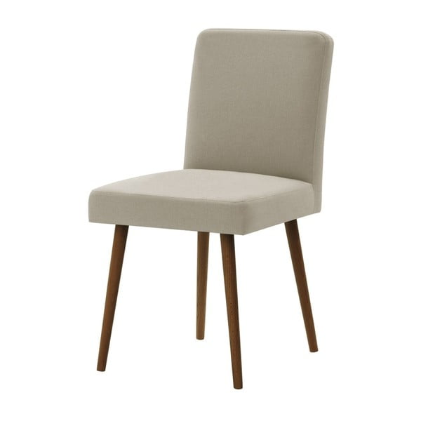 Béžová židle s tmavě hnědými nohami z bukového dřeva Ted Lapidus Maison Fragrance