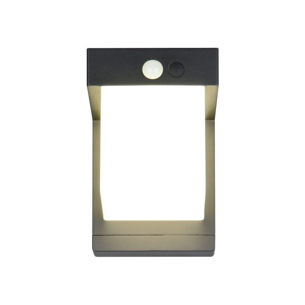 LED стенно външно осветително тяло със соларен панел (височина 14 cm) Colombo – Reality-image-3