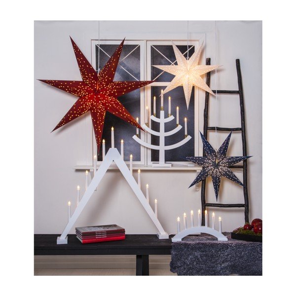 Бяла коледна LED свещ, височина 79 см Trill - Star Trading-image-4