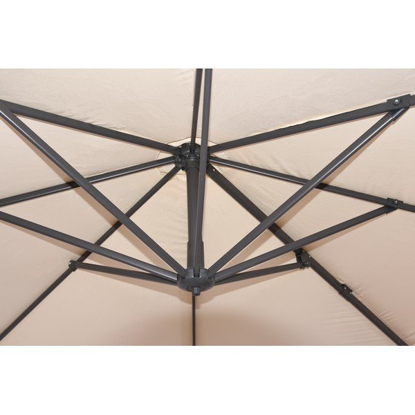 Кремав чадър 300x300 cm Deluxe – Garden Pleasure-image-2