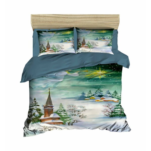 Коледно спално бельо за двойно легло с чаршаф Lucas, 200 x 220 cm - Mijolnir