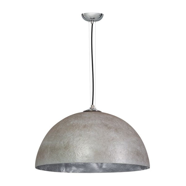 Šedo-stříbrné stropní svítidlo ETH Mezzo Tondo, ⌀ 50 cm