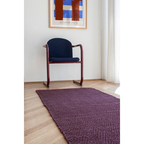 Пътека от юта в цвят бордо 70x150 cm Notes – Mette Ditmer Denmark-image-1