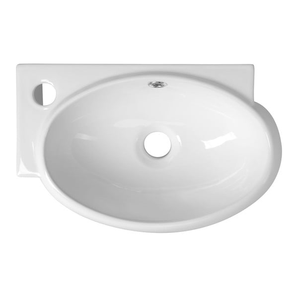 Бял керамичен малък умивалник 43x28,5 cm Ribera – Sapho-image-3
