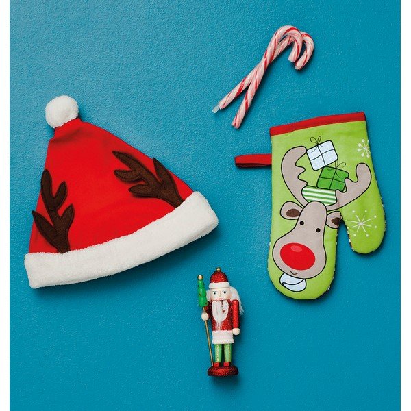 Dětská sada zástěry, čepice a kuchyňské rukavice Love From Santa-image-1
