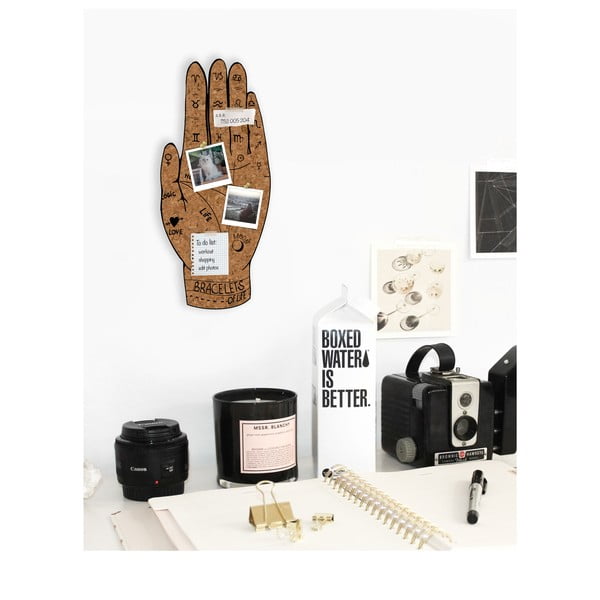 Коркова дъска за обяви с форма на ръка Rainbow, 50 x 57 cm Hand - Really Nice Things-image-1