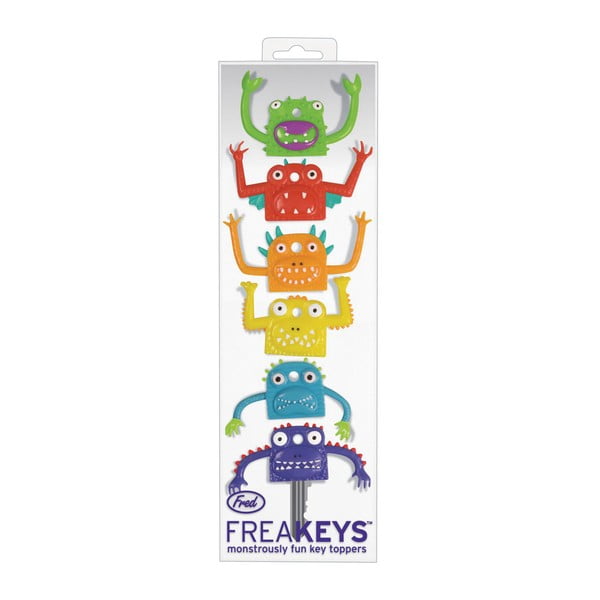 Sada 6 krytů na klíče s příšerami Fred & Friends Freakeys