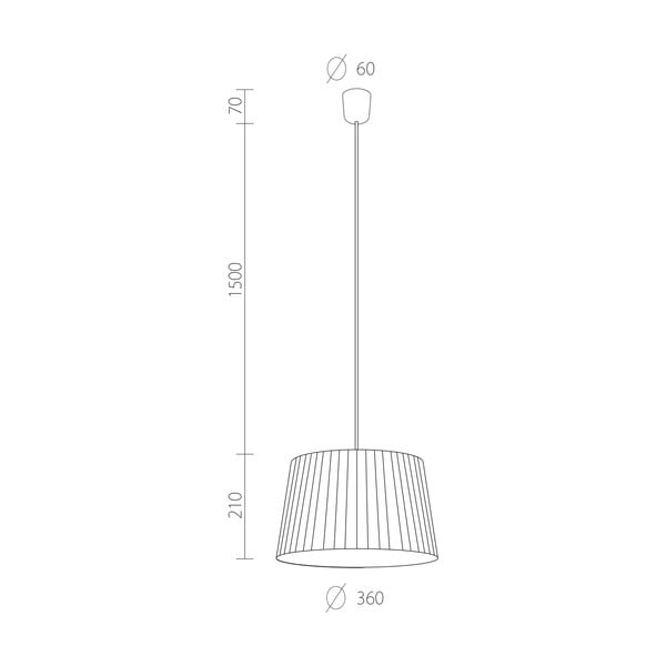 Světlo Kami S, bílá/červený kabel-image-1
