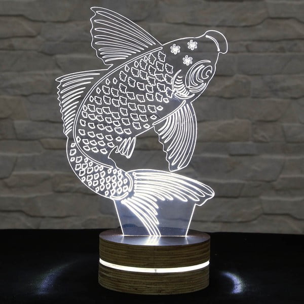3D stolní lampa Big Fish
