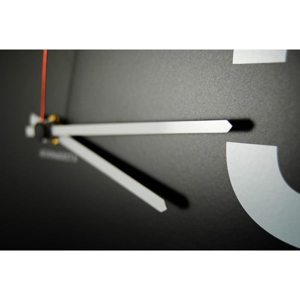 Nástěnné hodiny dESIGNoBJECT.it Number Line Black, 50 x 50 cm -image-4