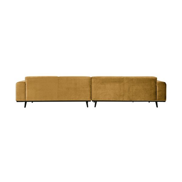 Меденожълто кадифено канапе Заявление, 372 cm - BePureHome-image-2