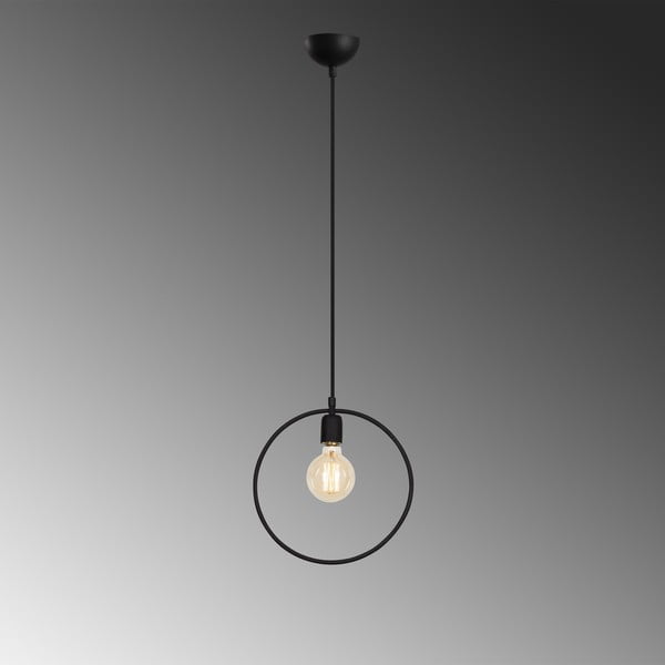 Черно висящо осветително тяло Geonni – Opviq lights-image-1