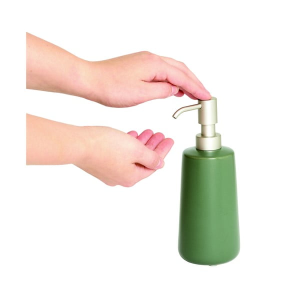 Зелен керамичен дозатор за сапун Vanity Eco - iDesign-image-2