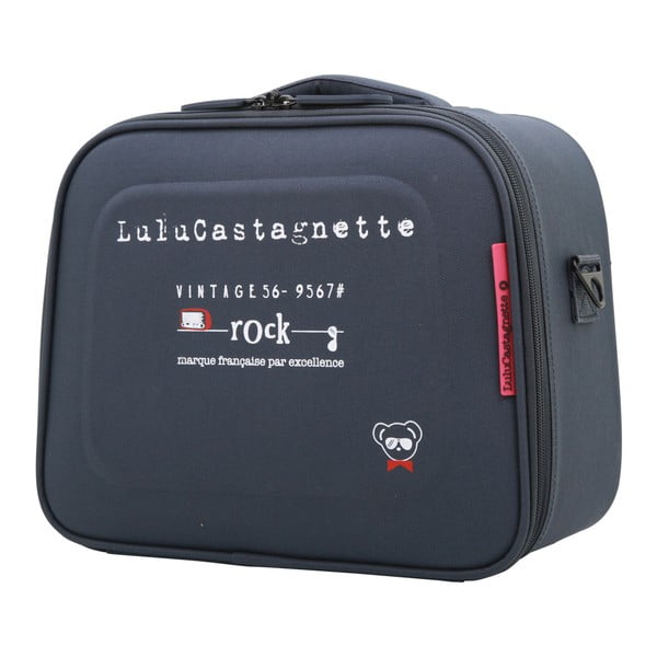 Tmavě modrý příruční kufr LULU CASTAGNETTE Greg, 11 l