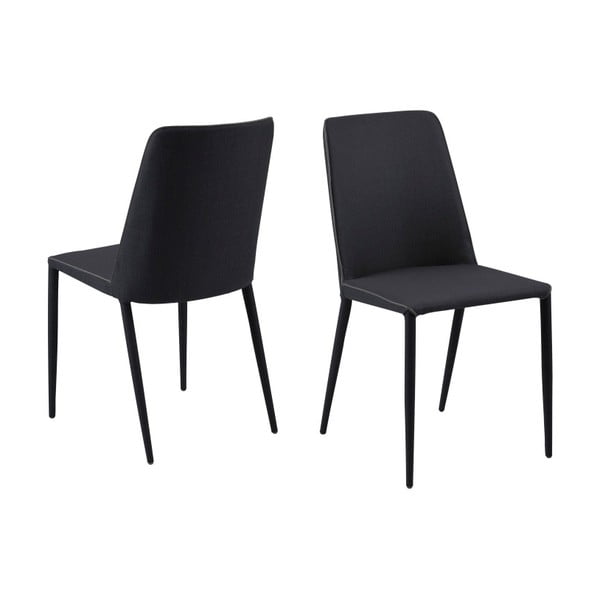 Sada 2 antracitově šedých jídelních židlí Actona Avanja