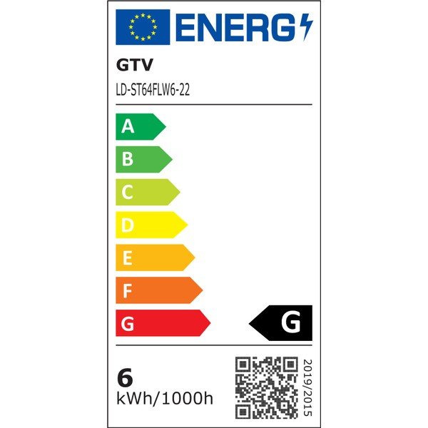 Топла бяла крушка с нажежаема жичка  E27, 6 W – GTV-image-2