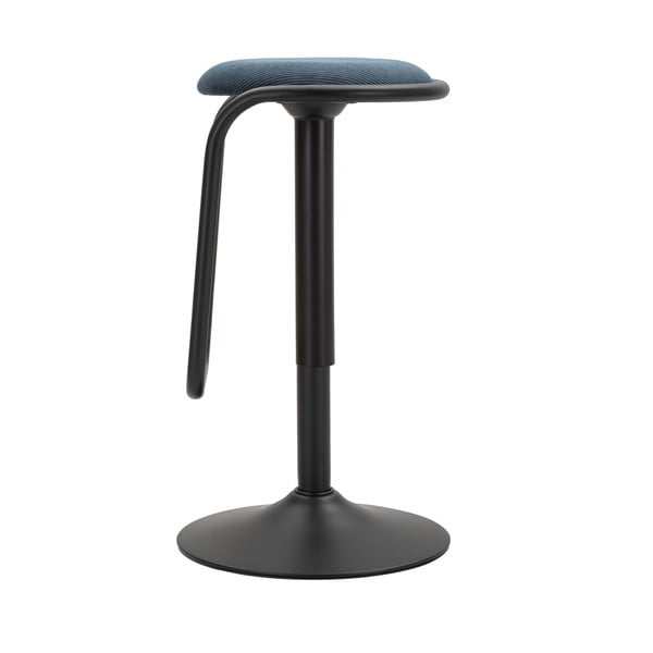 Тапициран бар стол с регулируема височина в петролен цвят/черен (височина на седалката 61 cm) Destiny – Mauro Ferretti-image-3