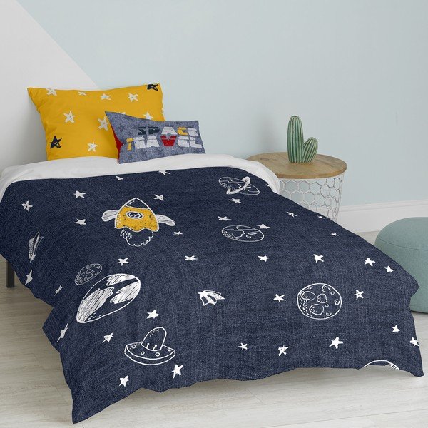 Детско памучно спално бельо за единично легло , 140 x 200 cm Starspace - Mr. Fox-image-2