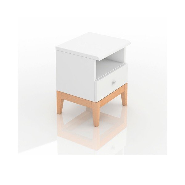 Нощно шкафче от масивна борова дървесина SKANDICA Livia 1S Plus - Skandica-image-3