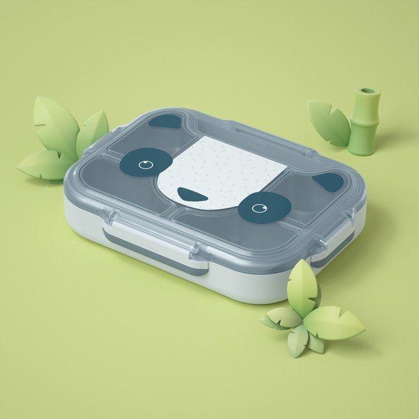 Кутия за детски закуски Wonder Blue Panda - Monbento-image-1