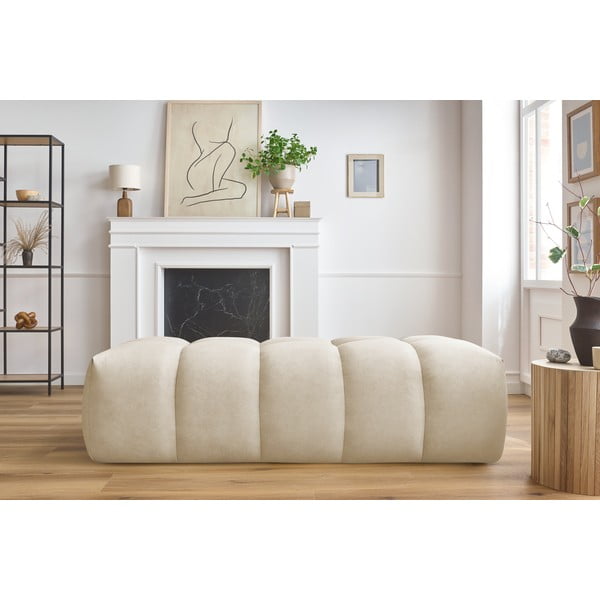 Бежова табуретка за крака Mont-Blanc - Bobochic Paris-image-1