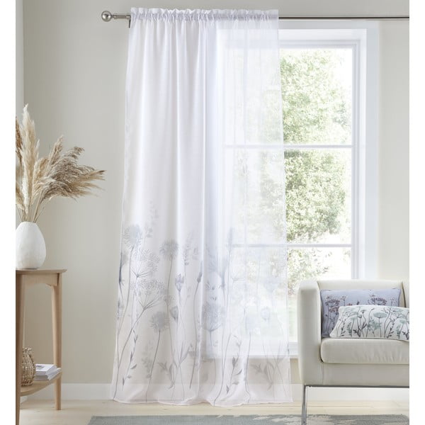 Бяла завеса 229x140 cm Meadowsweet Floral - Catherine Lansfield